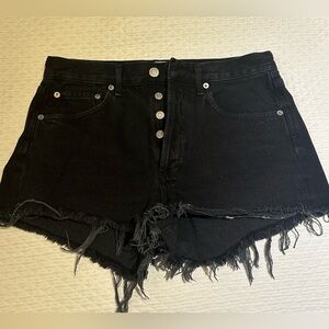 Agolde black jean shorts!